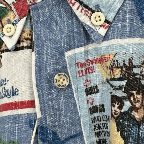 Elvis Presley In Hawaii Reyn Spooner Hawaiian S/S Button Down Mens Shirt 2XL - Picture 3 of 10